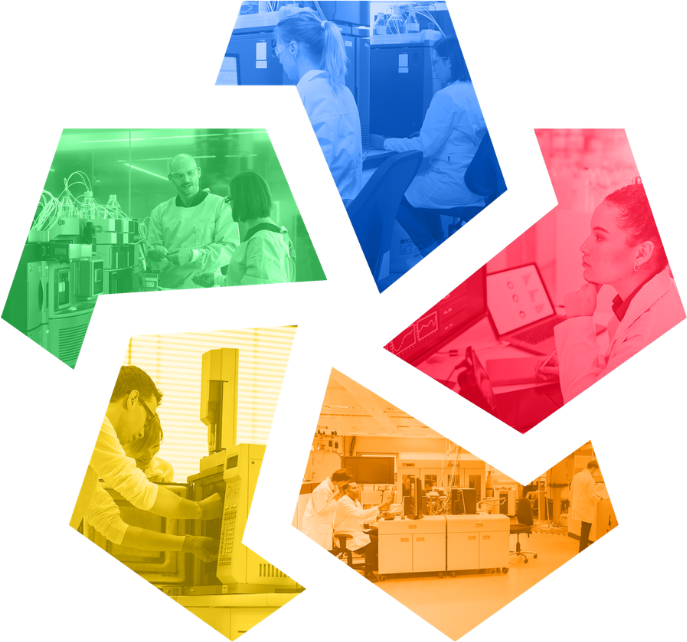 Contact Us Pinwheel Graphic