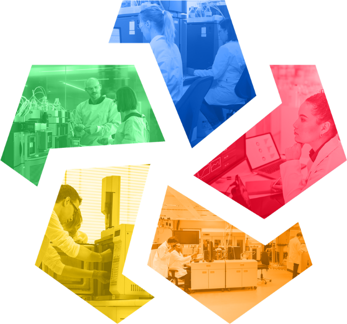 Contact Us Pinwheel Graphic